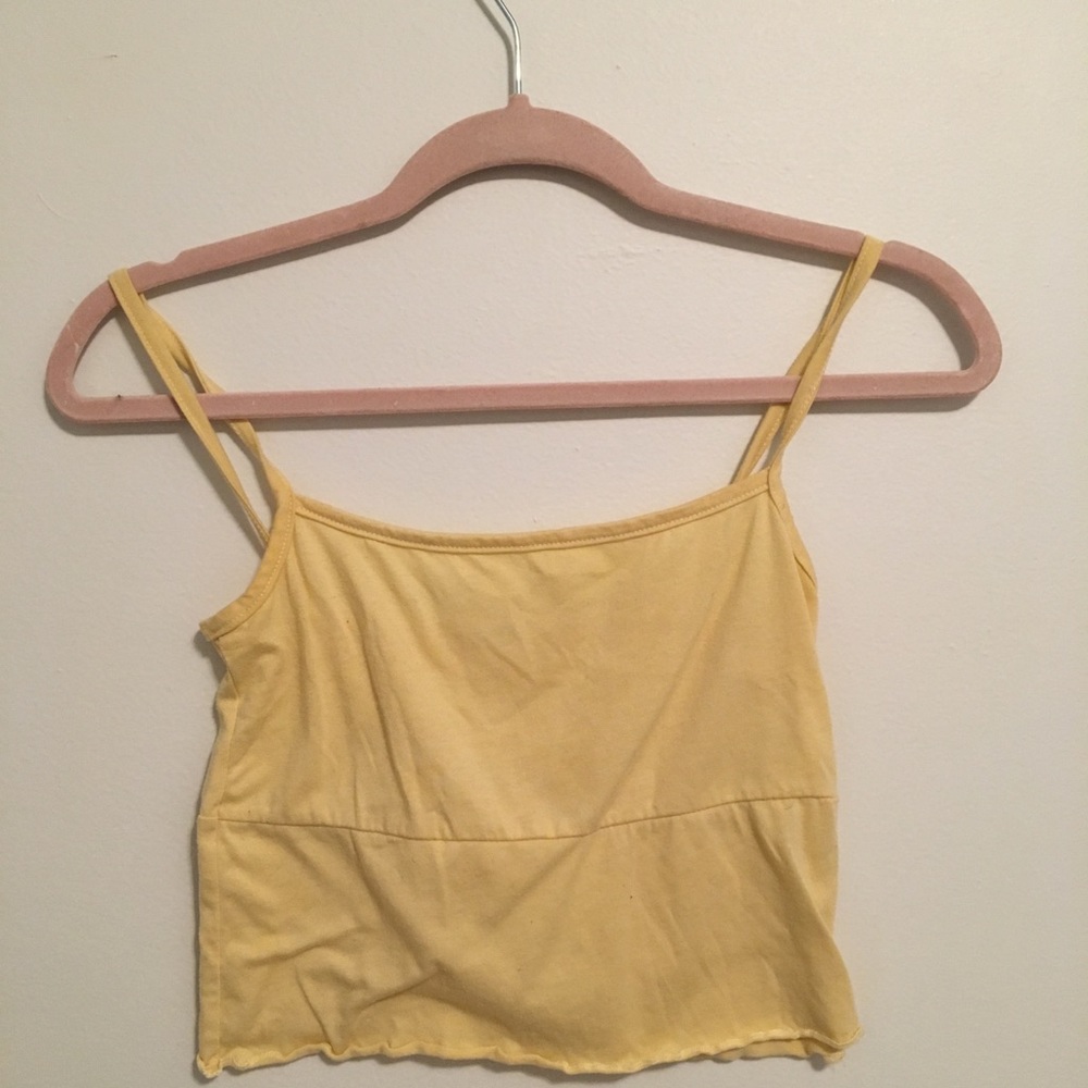 Yellow tank top ! Brandy Melville. So cute